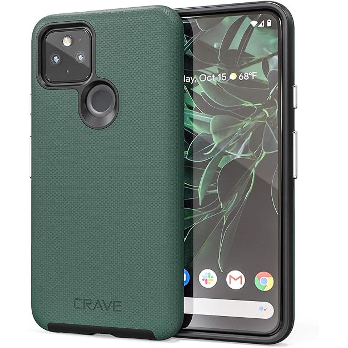 Crave Pixel 5 Caso Funda de protección dual para Google