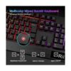 Rii Combo de teclado y mouse para juegos RK400 RGB