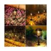 LETMY Luces solares para caminos al aire libre paquete de_3