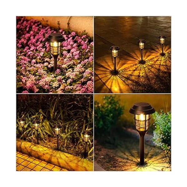 LETMY Luces solares para caminos al aire libre paquete de_3