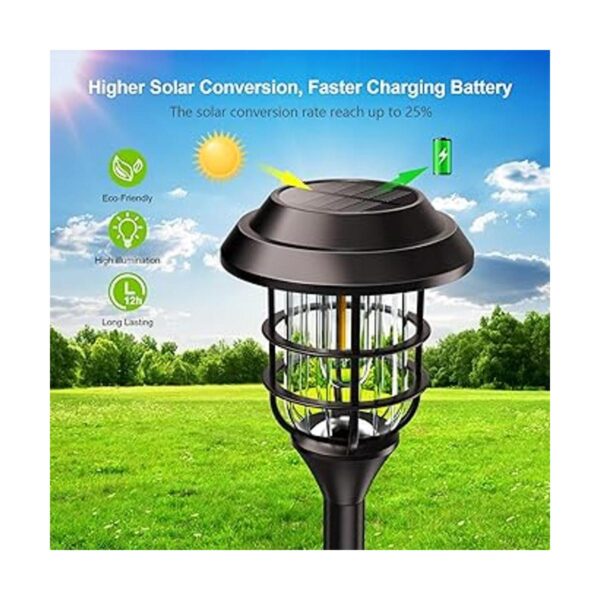LETMY Luces solares para caminos al aire libre paquete de_2