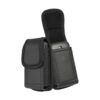 Nakedcellphone Funda vertical de cuero vegano negro con_2