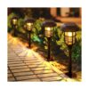 LETMY Luces solares para caminos al aire libre paquete de_1