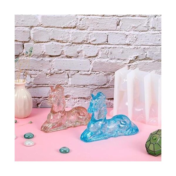 Molde de silicona 3D unicornio forma de unicornio resina