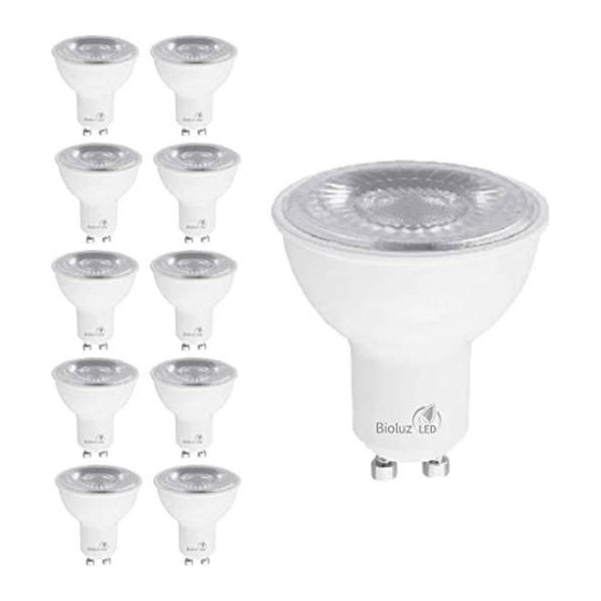 Bioluz Paquete de 10 bombillas LED GU10 regulables 3000