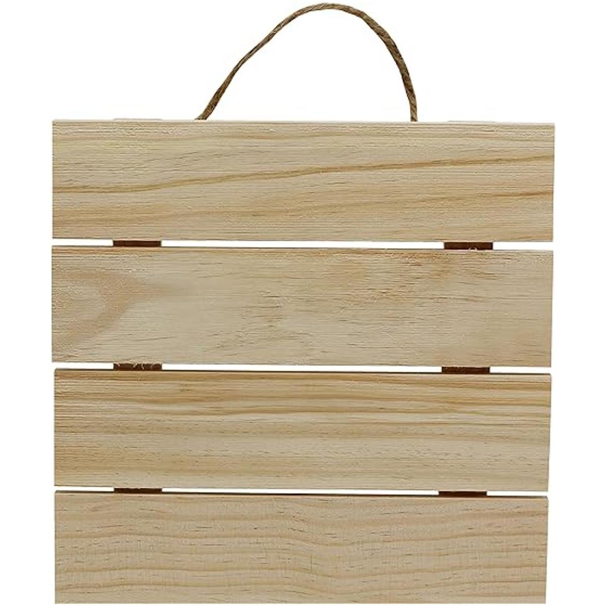 Creative Hobbies Placa colgante de madera sin terminar de