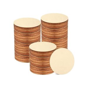 Coopay 120 círculos de madera de 2 pulgadas rebanadas de