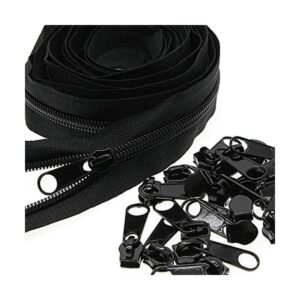 Leekayer The Yards Cremalleras de nailon negro 5 a