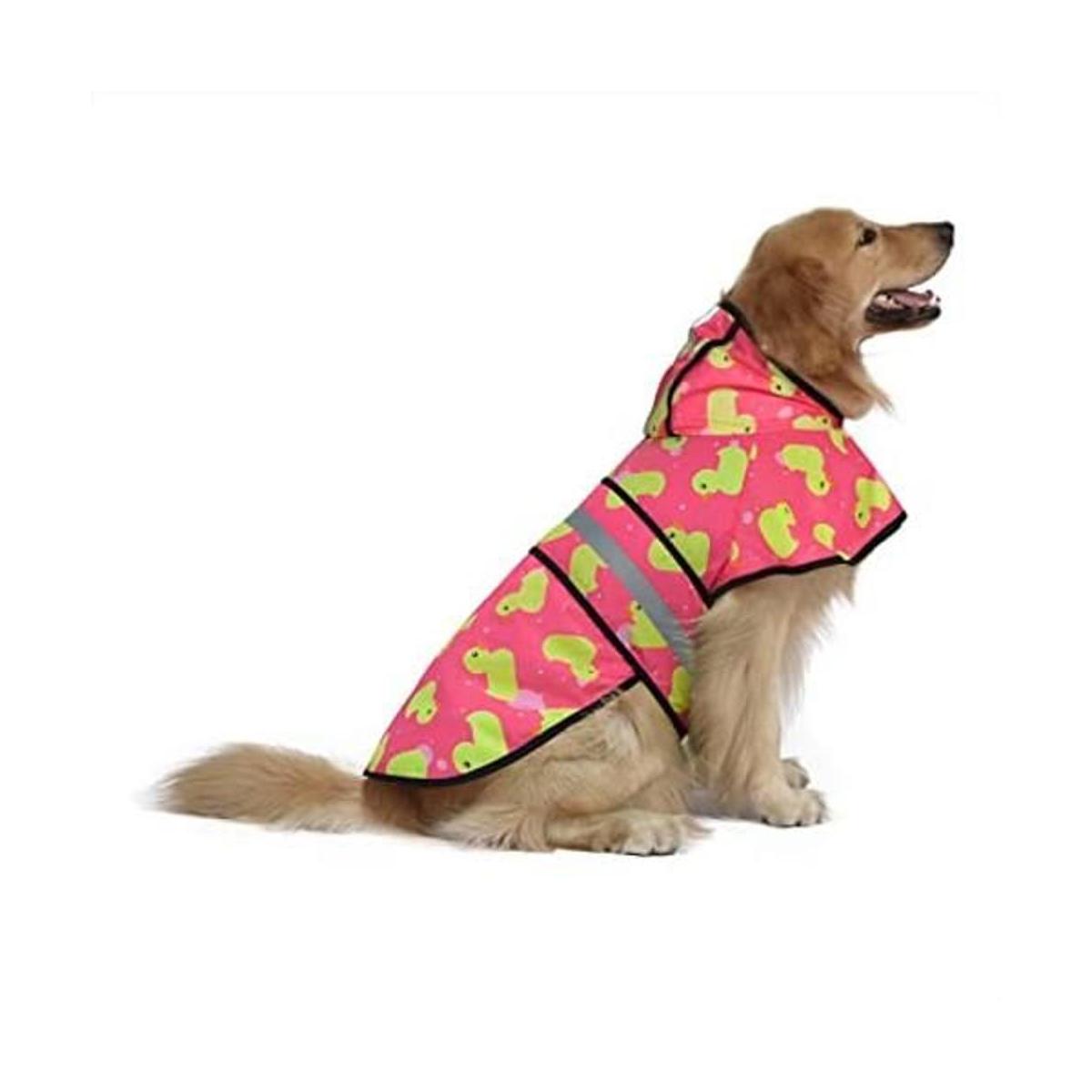 HDE Impermeable con capucha para perros y cachorros