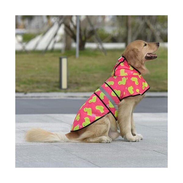 HDE Impermeable con capucha para perros y cachorros_3