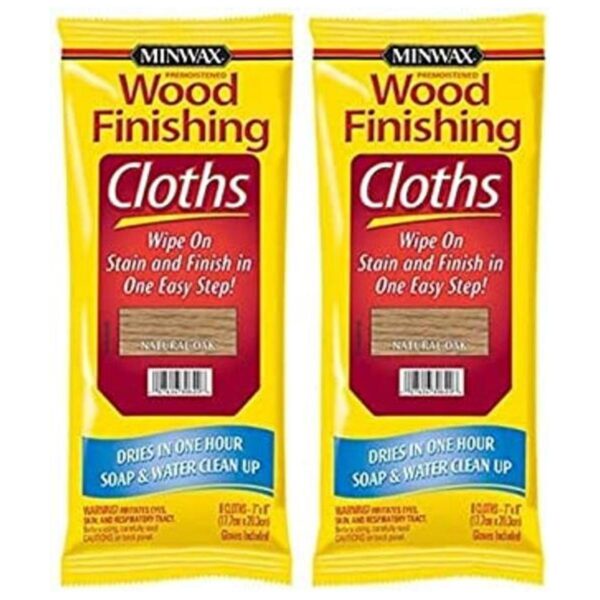 Minwax 308200000 Paños de acabado para madera roble_1