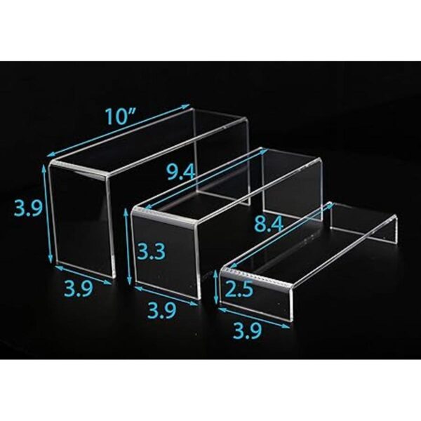 Jusalpha Juego de 3 elevadores de acrílico grandes de 10_2