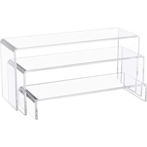 Jusalpha Juego de 3 elevadores de acrílico grandes de 10_1