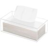 Phineoly Caja de pañuelos acrílicos transparentes soporte