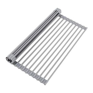 Estante enrollable para secar platos acero inoxidable_1