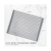 Estante enrollable para secar platos acero inoxidable_2