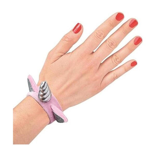 ArtCreativity Pulseras de unicornio de felpa para niños_4