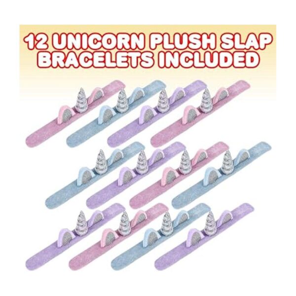 ArtCreativity Pulseras de unicornio de felpa para niños_2