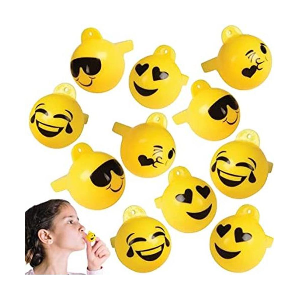 ArtCreativity Silbatos de emoticones para niños juego de