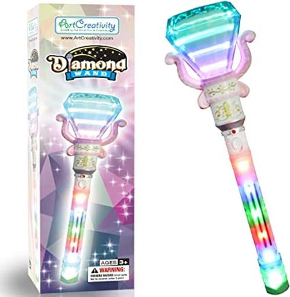 ArtCreativity Varita de diamante giratoria multicolor con