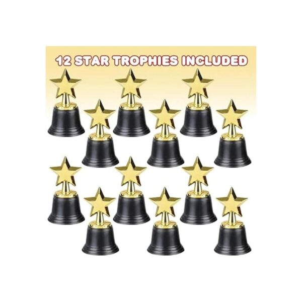 ArtCreativity Trofeos de estrella de plástico dorado para_2