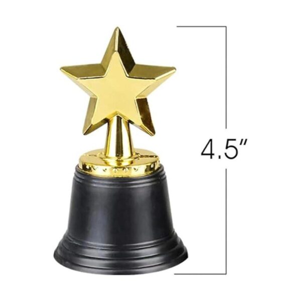 ArtCreativity Trofeos de estrella de plástico dorado para_3