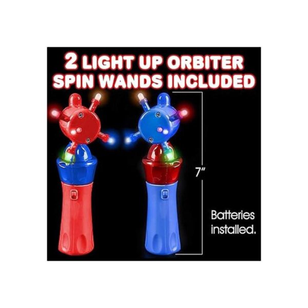 ArtCreativity Varitas giratorias orbitadoras con luz roja_2