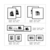 ArtbyHannah Juego de 10 marcos de pared grandes en blanco_5