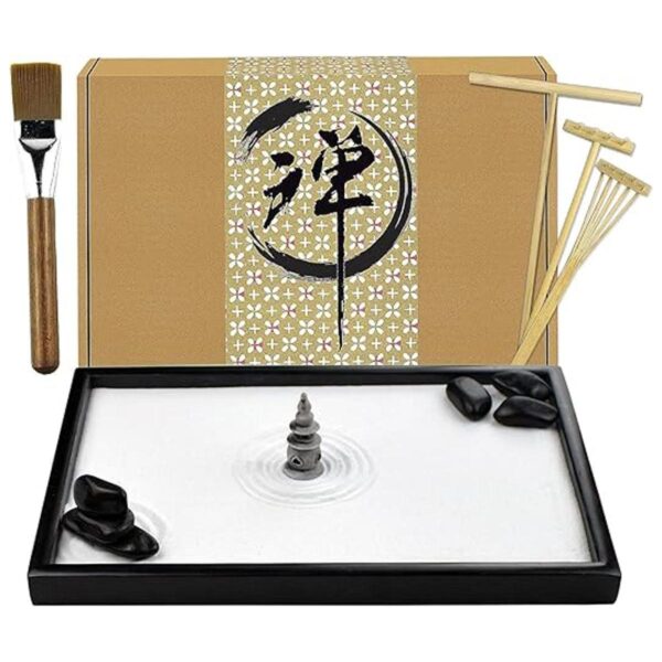 Artcome Jardín japonés de arena zen para escritorio con_1