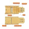 Artcome Juego de cortador de jabón de madera ajustable con_4