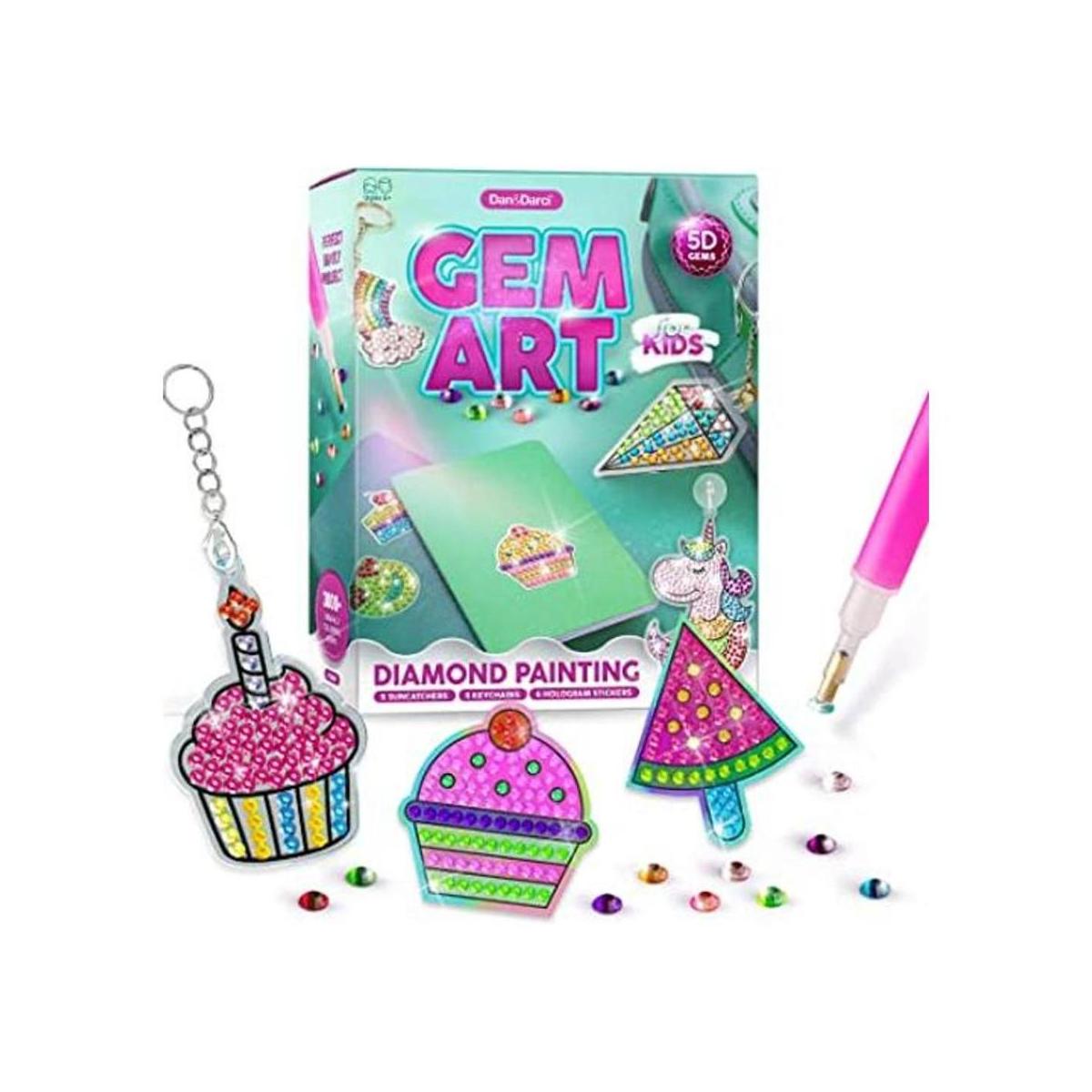 Arte de gemas kit de pintura de diamantes para niños