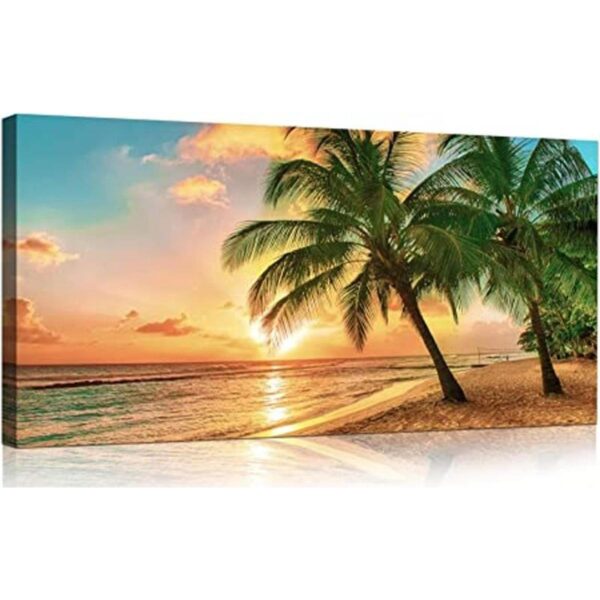Arte de pared de playa para sala de estar lienzo de_1
