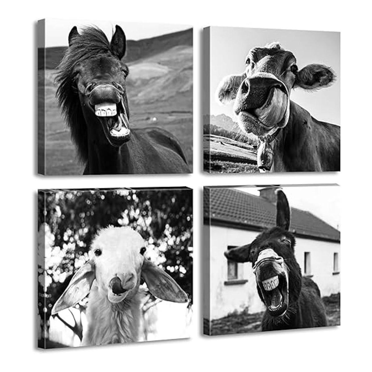 Arte de pared en blanco y negro decoración de pared de