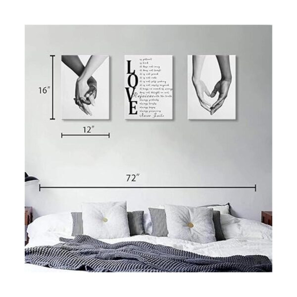Arte de pared en lienzo para dormitorio decoración de