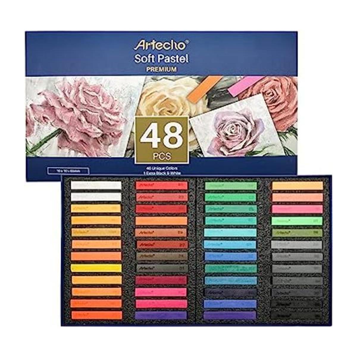 Artecho 48 pasteles suaves de alta calidad 46 colores