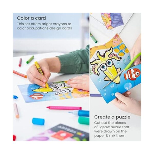 Arteza Kids Kit de rompecabezas para colorear 5_4