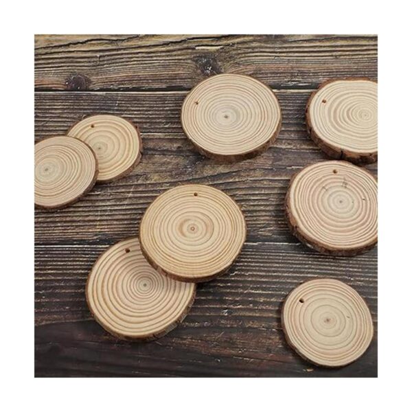 Artmag Rebanadas de madera natural 30 piezas de 2.4 a 2.8_6