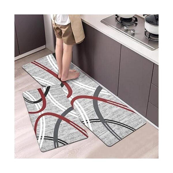 Artnice Alfombras de cocina de 2 piezas diseño abstracto_1