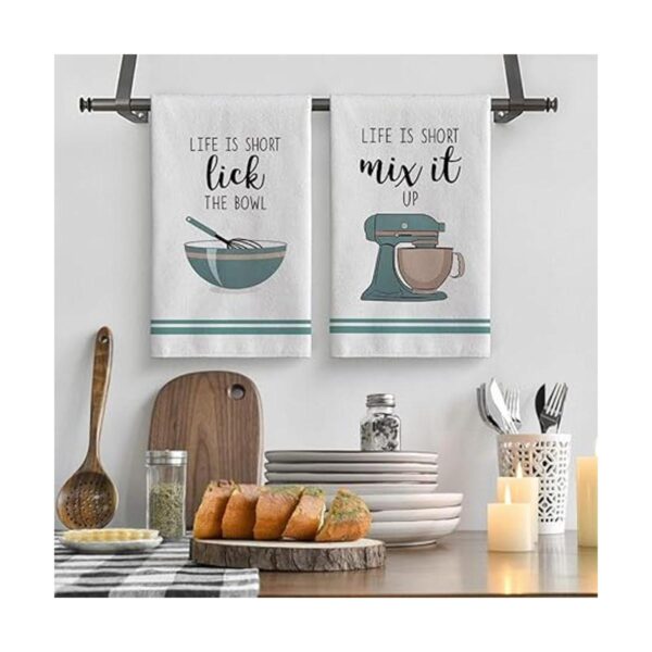 Artoid Mode Coffee Kitchen Ware Quote Juego de 4 toallas_2