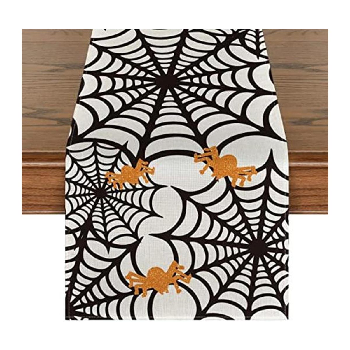 Artoid Mode Camino de mesa de telaraña decoración de mesa