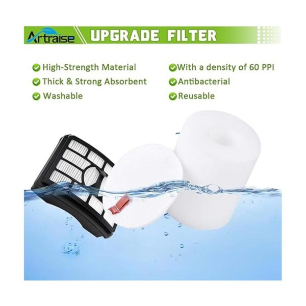 Artraise Filtro de vacío de repuesto para Shark Rotator_3