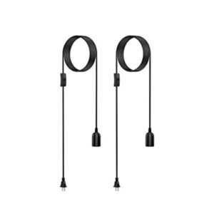 AryaLight Paquete de 2 cables de luz colgantes cable de_1