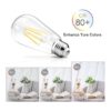 Ascher Bombillas LED regulables con diseño vintage