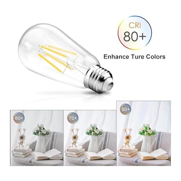 Ascher Bombillas LED regulables con diseño vintage