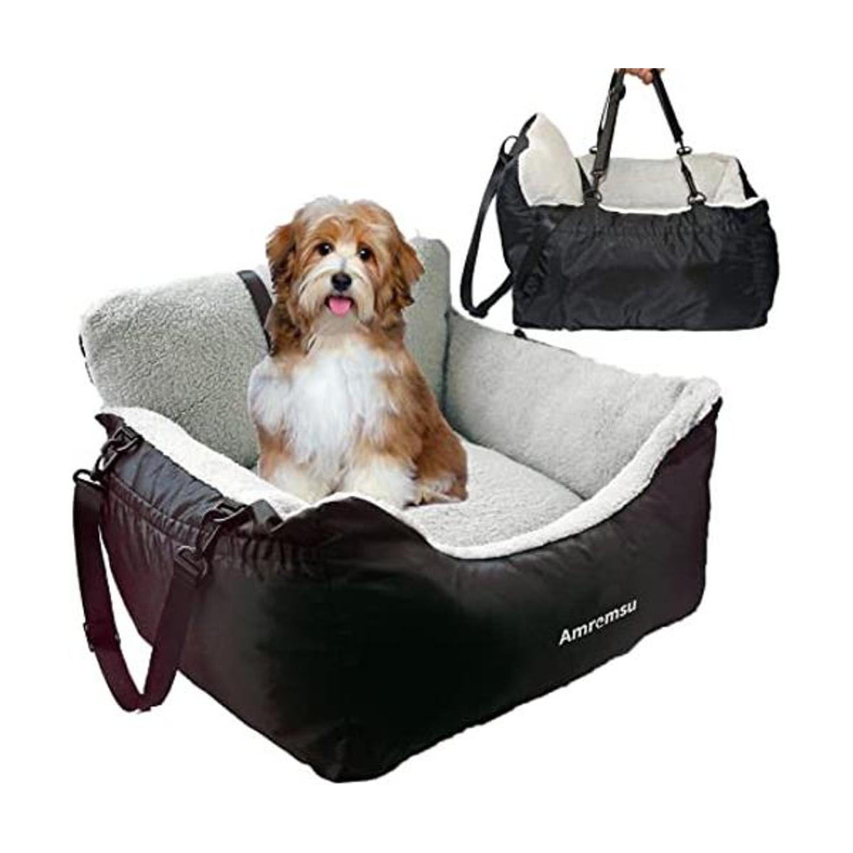 Asiento de coche para perros pequeños totalmente