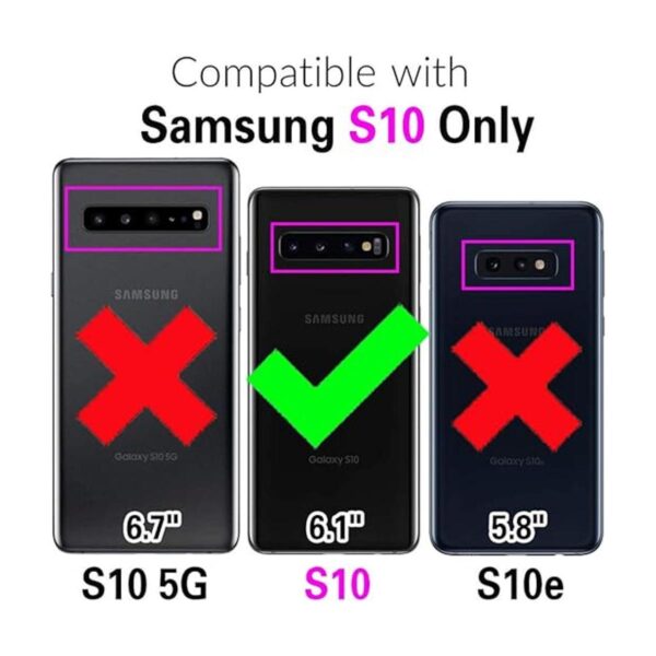 Asuwish Compatible con Samsung Galaxy S10 Wallet y_2