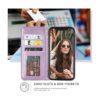 Ateeky Funda tipo cartera para iPhone XR patrón de flores_2