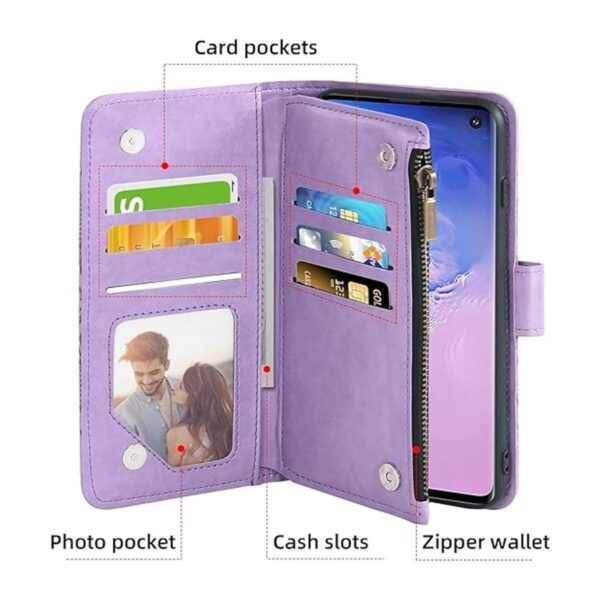 Asuwish Compatible con Samsung Galaxy S10 Wallet y_3