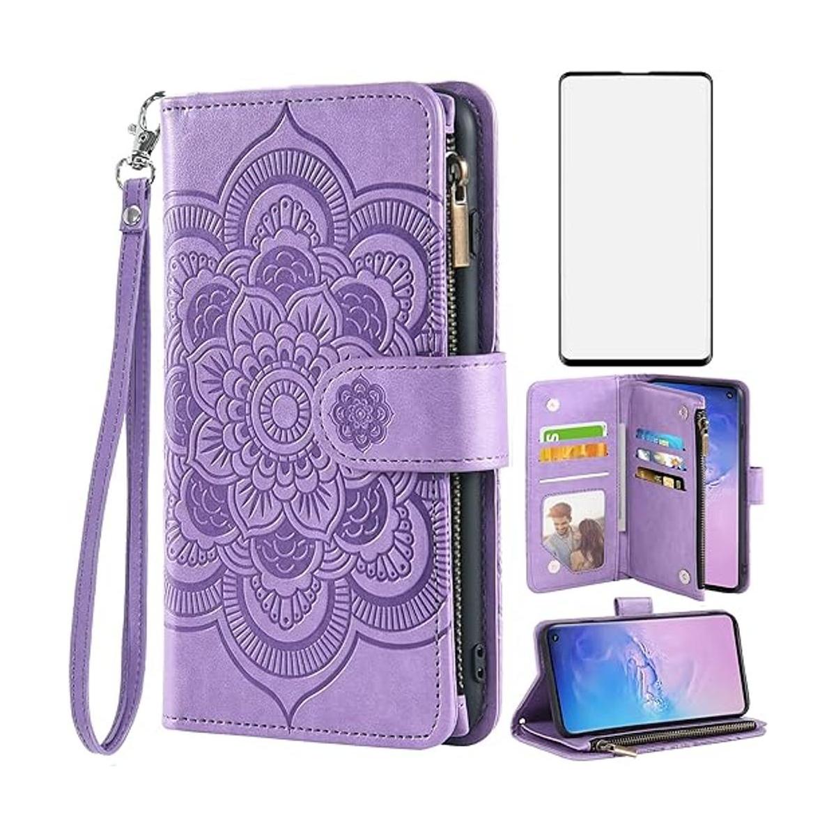 Asuwish Compatible con Samsung Galaxy S10 Wallet y