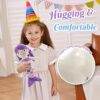 Athoinsu Muñeca de peluche de sirena morada de 12_4